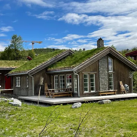 New 4bedroom With Sauna, Terrace & Fireplace בית נופש Beitostolen